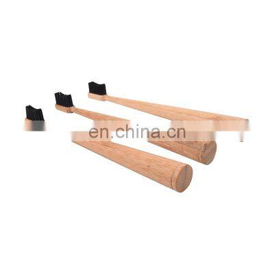 Wooden Handle Bathroom Natural Charcoal Wood Biodegradable Kids Size Travel Bamboo Toothbrush With CE photo-2