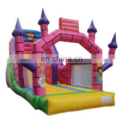 Cartoon medium lake inflatable water slides for sales