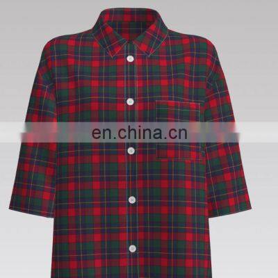 China Made Elegant Design Cotton Yarn Dyed Flannel Fabric For Tops photo-2