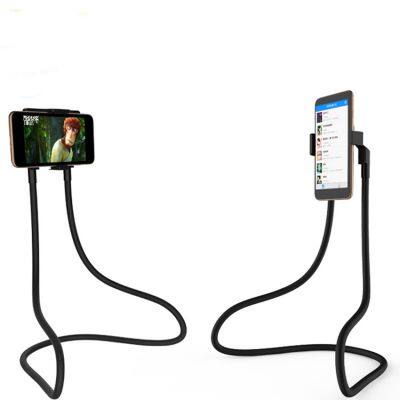 Flexible Advanced Aluminum Magnetic Lazy Neck Phone Holder Stand Long Arm Mobile Smartphone Bracket for Bed Customized LOGO Available photo-3