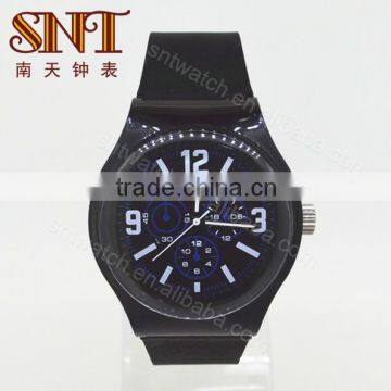 Popular promotional silicone watch black color