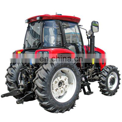 4 wheel drive 120hp  tractor 4x4 mini farm compact tractor with lawn mower