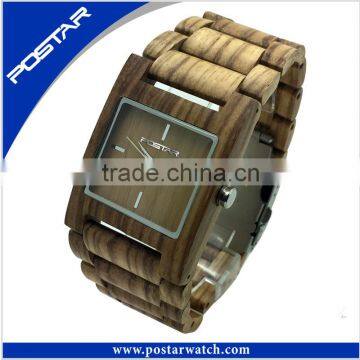 Hot Selling Vogue Custom Wood Face Wholesale Men Women Wooden Watch