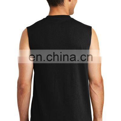 Bodybuilding Cotton Vest Fabric Men OEM Custom Gym Sports Tank Top Custom photo-5