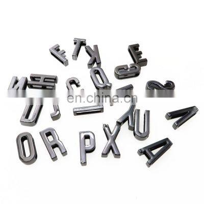 The Factory Wholesale Gold Color And Gunmetal Color Zinc Alloy 24mm DIY 26 Metal Letters For Shoes photo-3