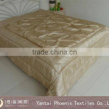 3D hotel satin bedspread set