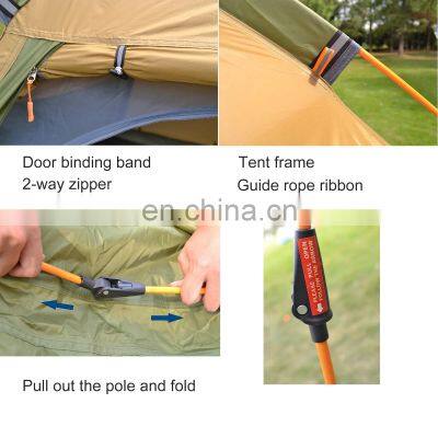 Wholesale Outdoor Tent Outdoor Camping Double Open Automatic Double Spring 3-4 People Beach Waterproof Camping Tent photo-5