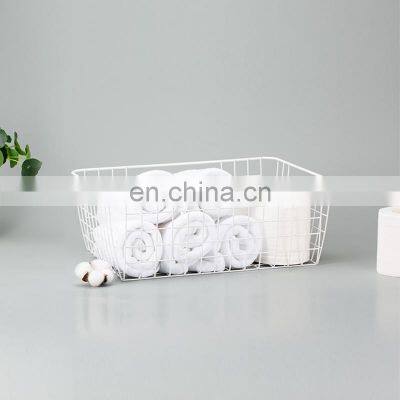 Household Metal Basket With Handle for Sundries