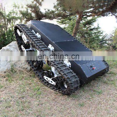 All terrian 200kg load crawler platform robot rubber track chassis