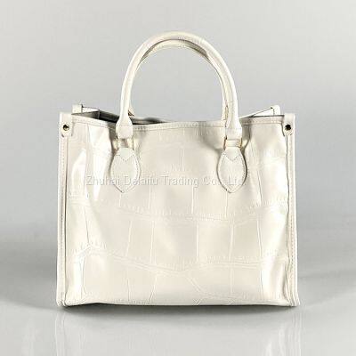 Cheap Wholesale Simple Alligator Print Tote Bag Large Capacity Shoulder Bag photo-2