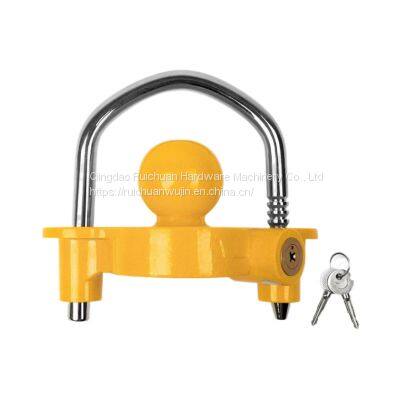 Suv Trailer Cover Lock Flower Basket Lock U-shaped Ball Cover RV Yacht Connector Aluminum Alloy Anti-theft Lock Trailer Lock photo-2