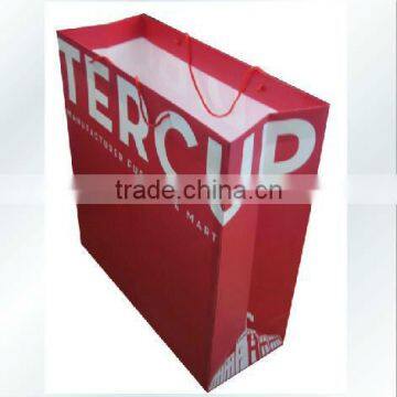 Eco-friendly Recycle Paper Bag, custom Promotion Handle Shopping bags