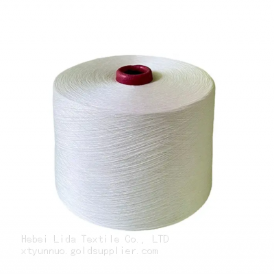 Белая вязальная пряжа из шелушеной чистококонковой хлопчатобумаги NE 80S 60S 40S 32S photo-3