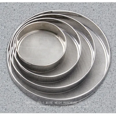 BOLI Stainless Steel Wire Mesh Round Filter Disc Metal Mesh Screen Filter Disk Black Wire Cloth Weave Filter Disc