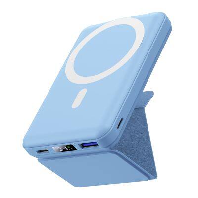 New Mini Power Bank Portable Charger 10000mAh Wireless Magnetic Fast Charging Power Supply For Mobile Phone