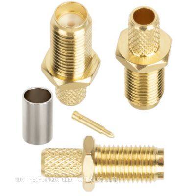 SMA-KY-3 Female Negative Electrode Crimp RF Connector for SYV50-3/RG58/3D-FB/LMR200 Cable for Communication photo-2