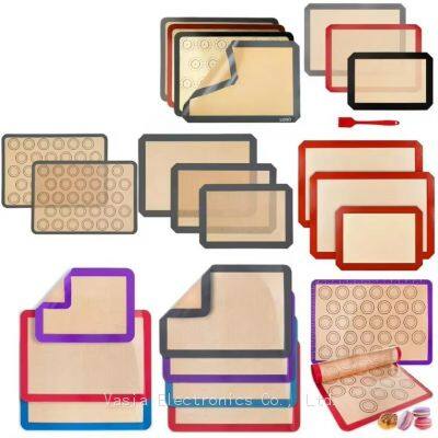 Reusable Silicone Baking Mat Set (5-Pack), 8x8 Inch, BPA-Free & Non-Stick