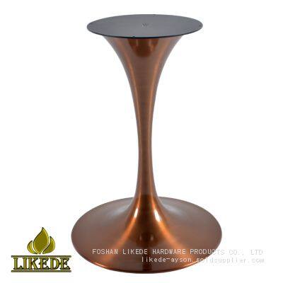Hot Sale Tulip Dining Table Leg Glazed Rose Gold SS304 Stainless Steel Furniture Legs