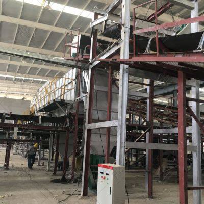 Plataforma de clasificación manual de criba de tambor rotatorio MSW, planta de máquinas de reciclaje de desechos para la clasificación de residuos domésticos