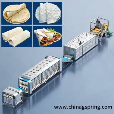 Automatische Tortillamaschine JKBP-650 740 Tortillaproduktionslinie Industriemaschine zur Herstellung von Mais-/Weizentortillas Fladenbrotverarbeitungseinrichtung