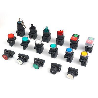 LED Push Button Switch for Control Panels with Spring Rebound and 50000 Cycles