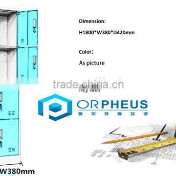 Fast Delivery Lockers Metal Frame Clothes Closet With 4 Door photo-3