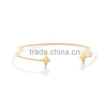 customized 18k gold plated bracelets women party fashion jewelry yellow gold cuff bracelets