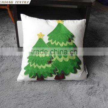 Christmas Cushion With Applique Snow Christmas Pillow photo-2