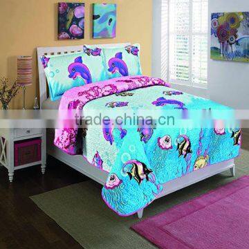 2016 Hot Sale 3Pcs Children Printed Quilt Set