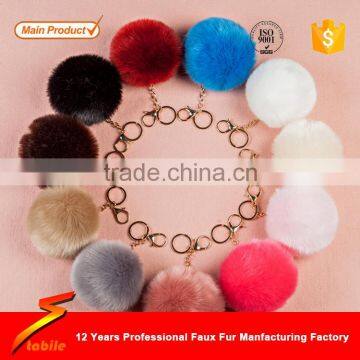 STABILE rabbit fur pompons/bubble ball/fur balls for hats