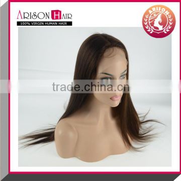 6A top selling hair brazilian full lace wig virgin human hair wig