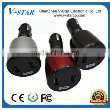 5A Portable Mobile Phone Dual USB Car Charger for iPhone ipod Samsung Galaxy S3 S4