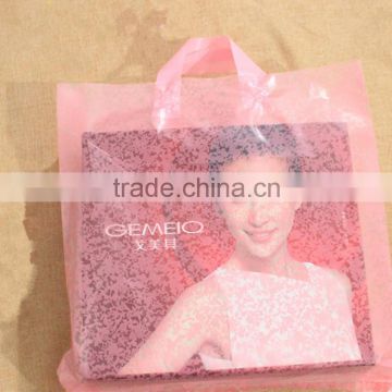 Manufacture of China portable side gusset bag for packaging shoes box with handling/ hand handle plastic bag for carry shoes