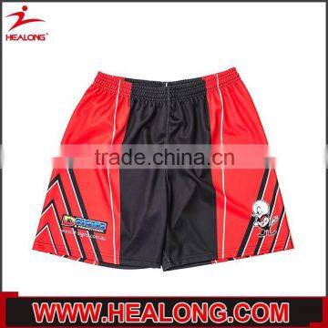 Smooth comfortable high quality subliamtion embroidery mens rugby short pants wholesales