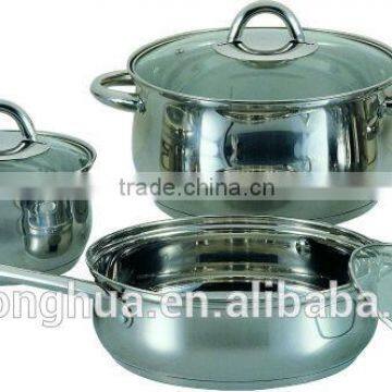 8 PCS stainless steel kitchenware and cookware set