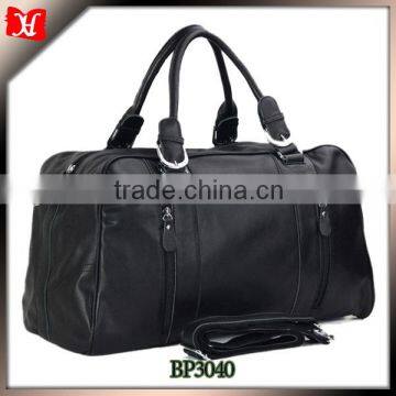 Wholesale promotional travel bag men leather travel bag