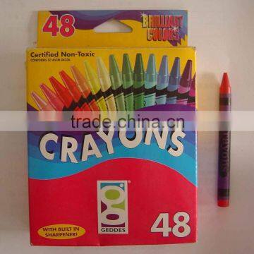 48 various colors non-toxic and multipurpose wax crayon