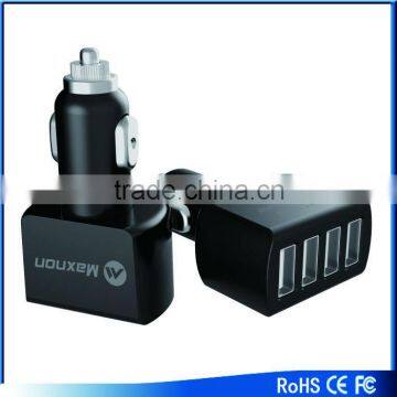Best Selling 5V 5.5A 4 Ports Usb Car Charger for Smart Phone and Tablet