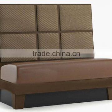 Durable wooden restaurant booth sofa XY0121