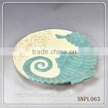 wholesale decorative restaurant sea food dinner dish plate