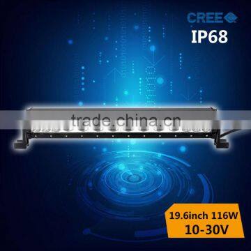 auto accessories shenzhen wholesale led light bar 116w with waterproof IP68