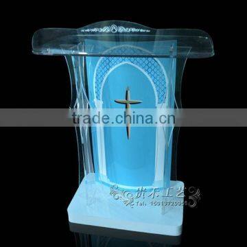 Factory Price Clear Acrylic Church Pulpit Modern Plexiglass Church Pulpit Supplier's Choice photo-3