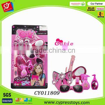Beauty Girl Salon Toy Set With Hair Dryer Curling Iron Lipstic and Acc