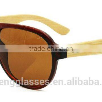 Fashion Trendy Design Plastic Frame Eyewear Wood Temple Sunglasses Hand Made Carving Glasses photo-4