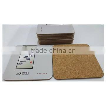 Economic MDF table mat made by MDF and natural Cork
