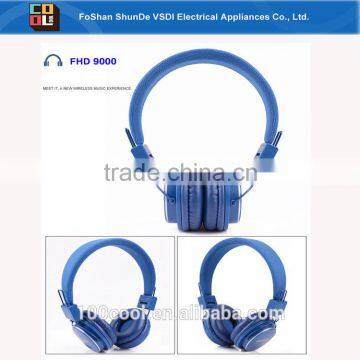 TF card wireless headphone with stereo top sound quality accept logo customized five color for choices