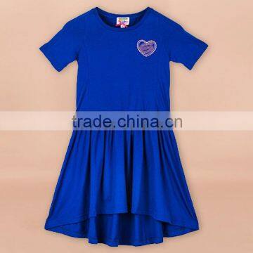 NEW!China supplier Wholesale girl dress Cotton long glass strass Dress