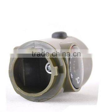 Outdoor 7 in 1 Multi Functional Survival Emergency Training Whistle With Compass LED Light Thermometer Quality Choice photo-4