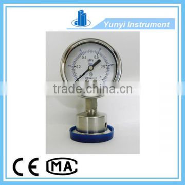 Diaphragm sanitary pressure gauge