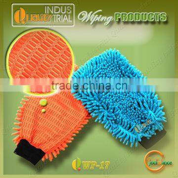 Good quality soft new arrival waterproof cleaning golves with ultrafine fiber chenille material